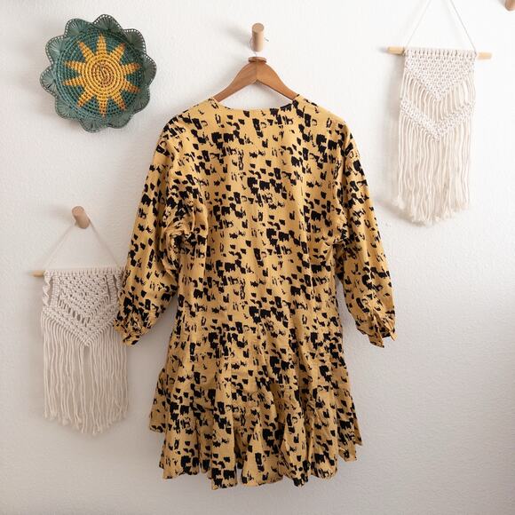 Anine Bing Peyton Painterly Leo Mini Dress Size XXS - Picture 2 of 9